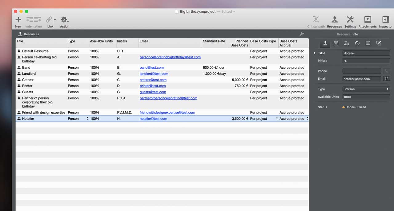 time tracks merlin project app