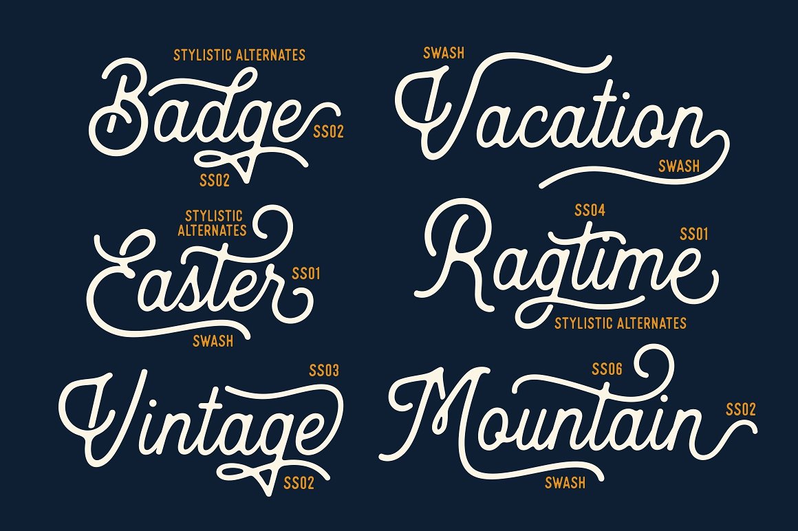 handwritten fonts heritage 