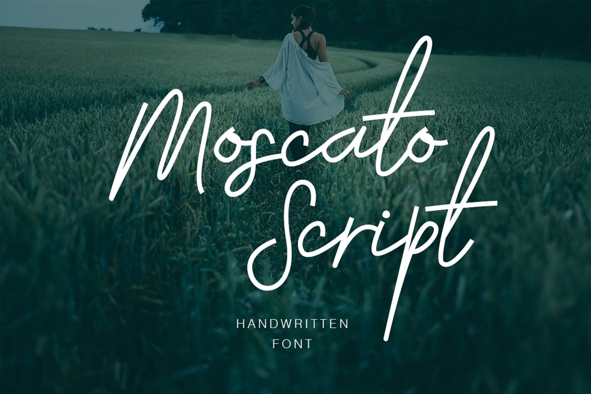 handwritten fonts moscato script