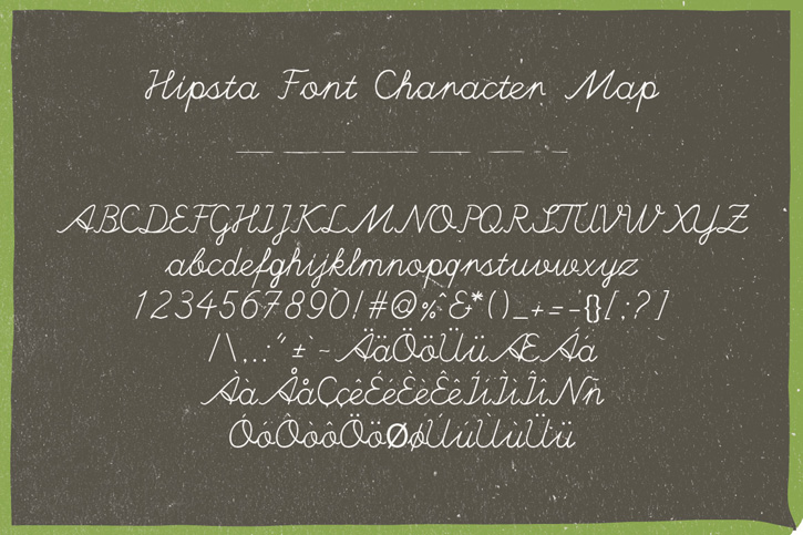 handwritten font hipsta