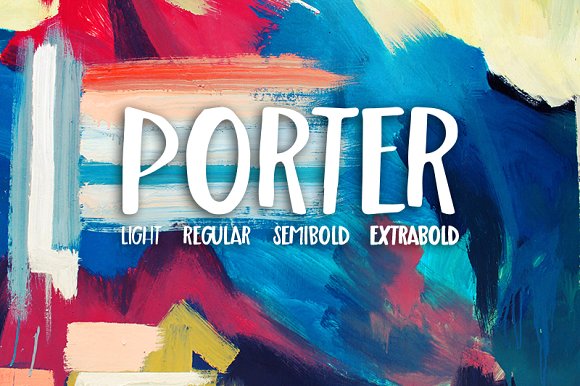 modern handwritten fonts porter