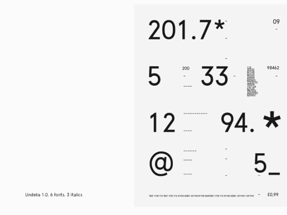 Undeka: A new contemporary font