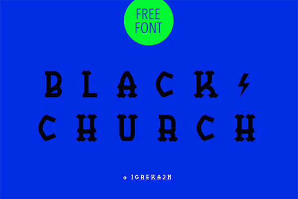 BlackChurch Free Font