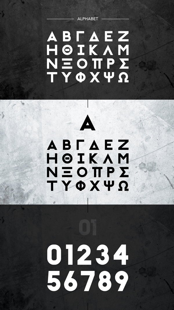 Initiation Ritual Free Font Letters and Numbers
