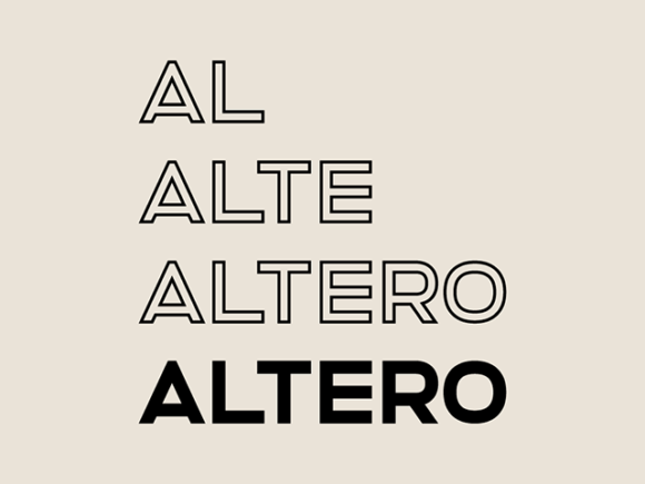 Altero font - Preview image