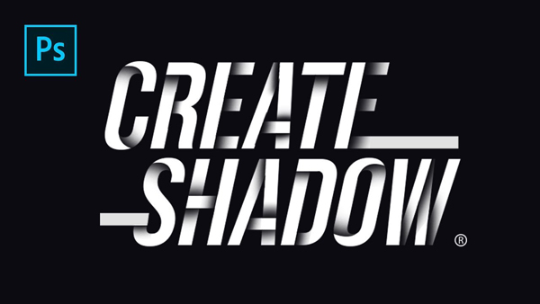 How To Create Drop Shadow on Text Line - Photoshop Tutorials