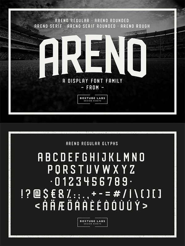 Areno Free Vintage Font