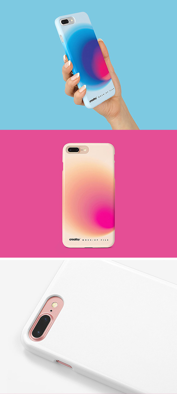 iPhone 8+ Case Mockup Download PSD