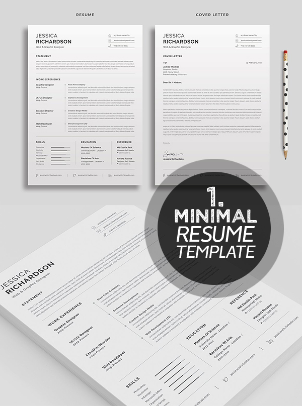 Professional & Clean Resume / CV Word Template