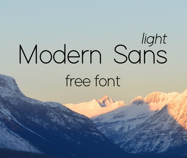 Modern Sans Free Font