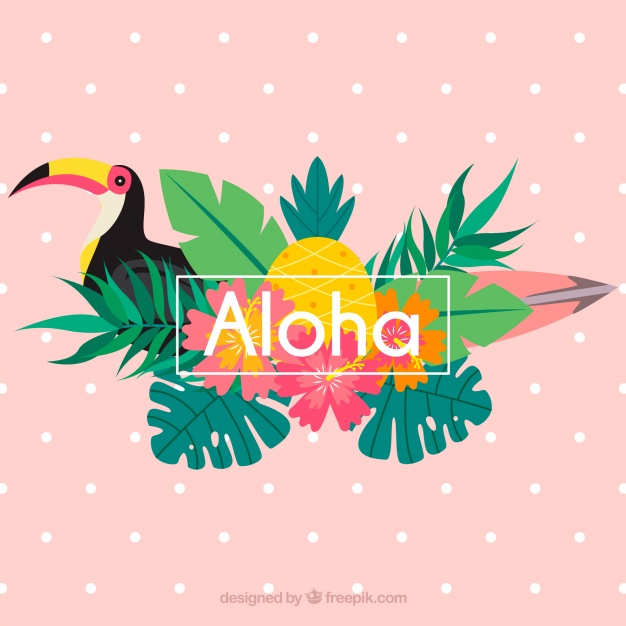tropical aloha background