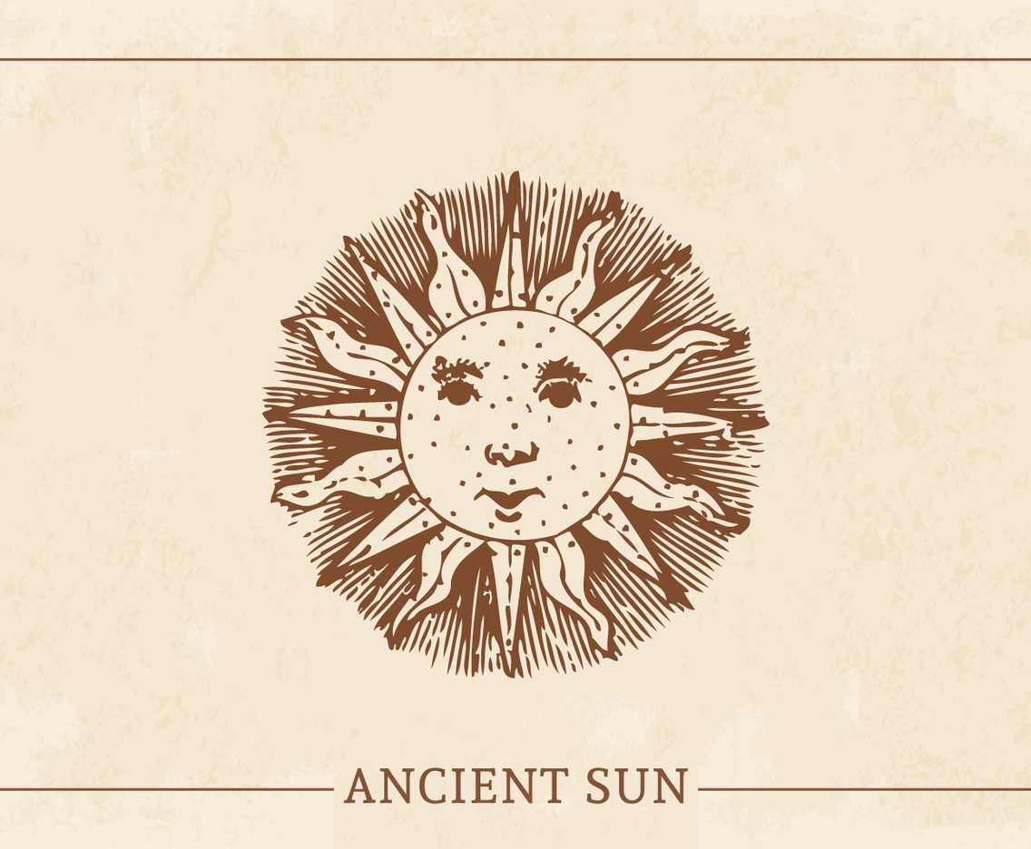 ancient sun design elements