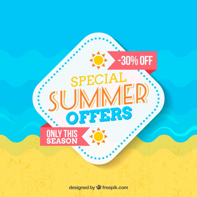 summer sale design illustration
