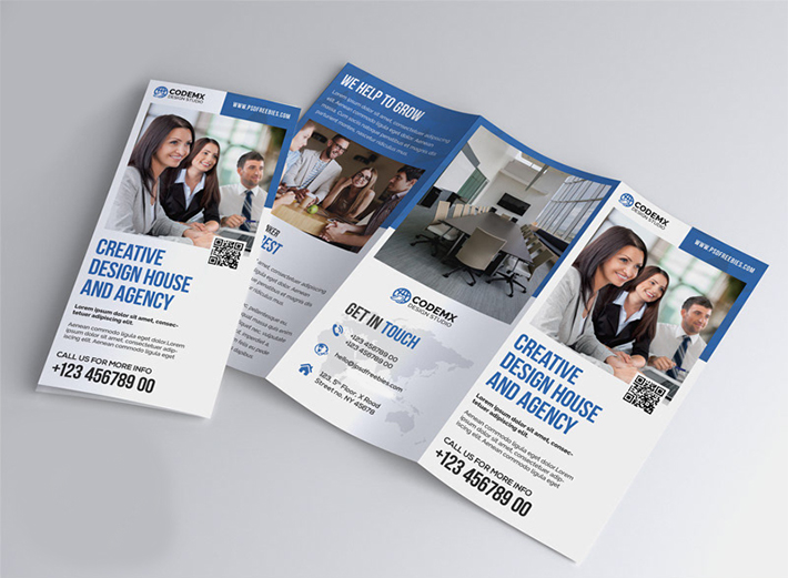 Creative Tri Fold Brochure Template Free Download (PSD)