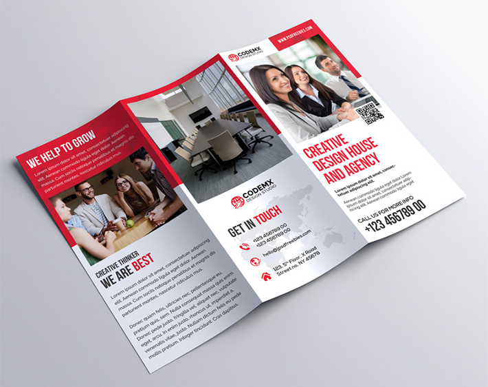 Creative Tri Fold Brochure Template Free Download (PSD)