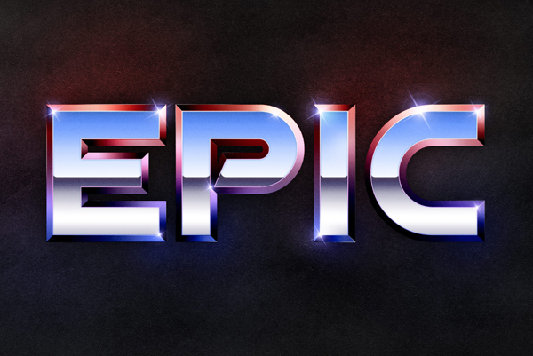 Recreate the Epic 80’s Metal Text Effect in Photoshop