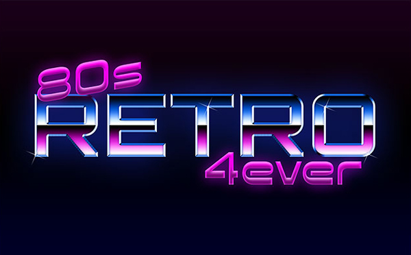 80s Retro Text Effect With Photoshop