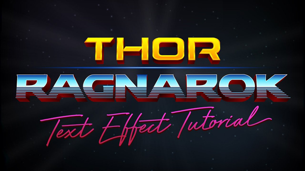 Thor: Ragnarok Logo Style Text Effect in Adobe Illustrator