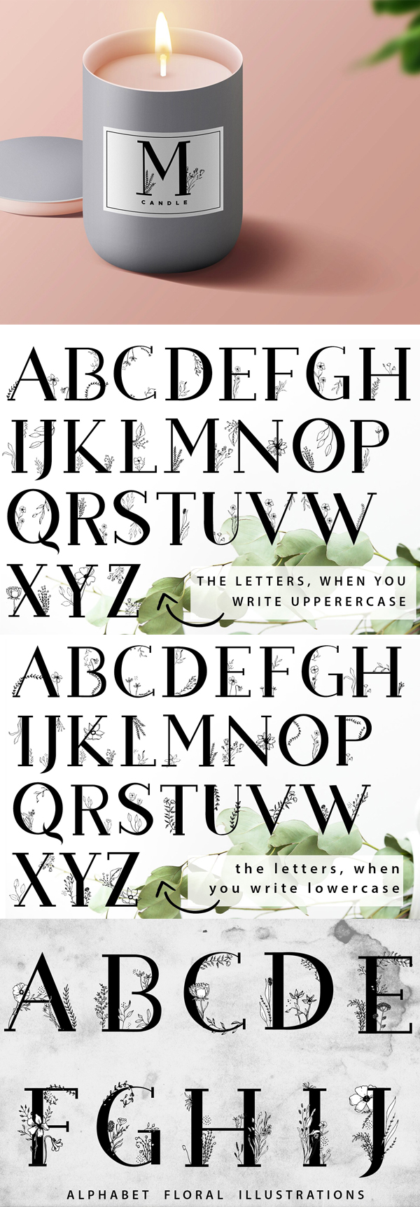 Blossom Font Letters