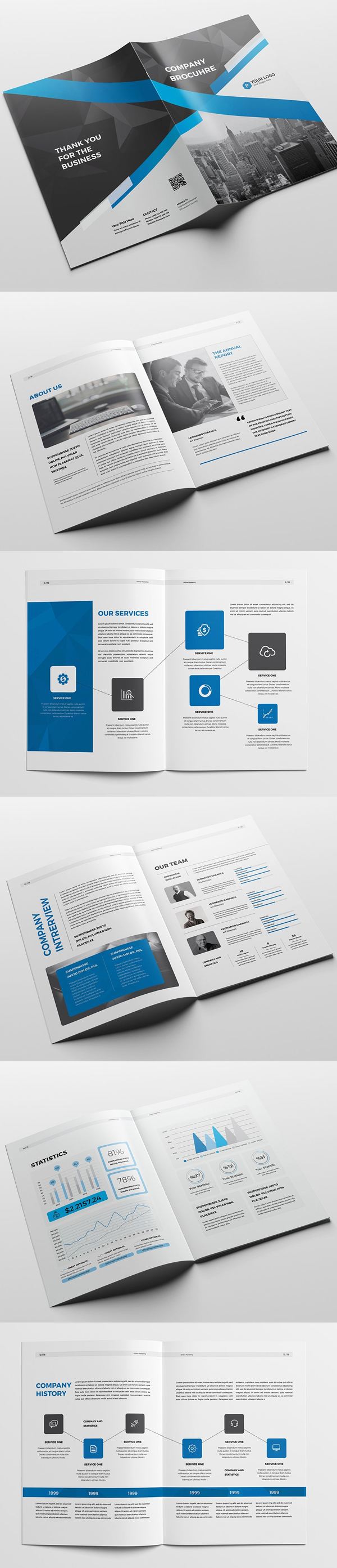 Professional, Clean and Modern Company Brochure Template