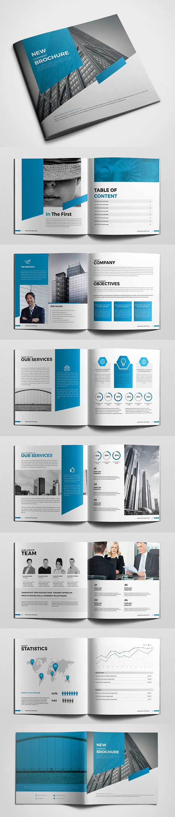 Square Business Brochure Template