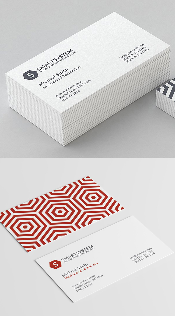 Minimal Pattern Business Card Template