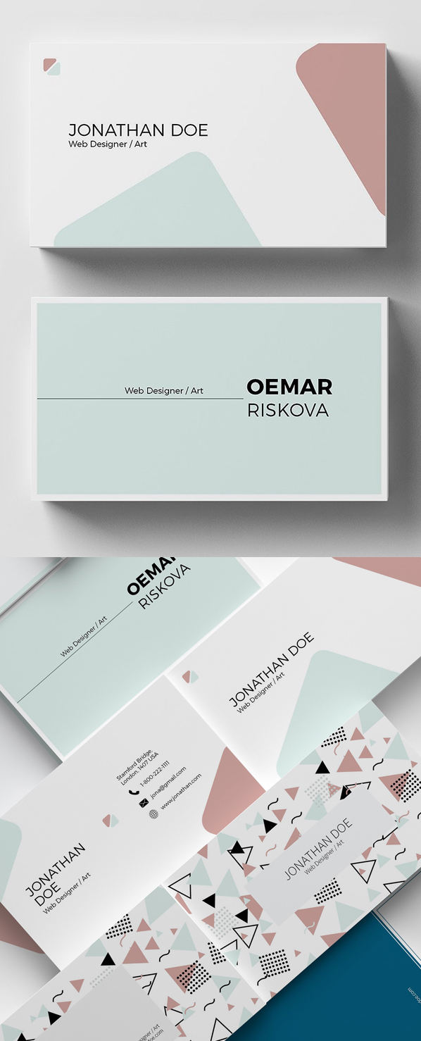 Abstract Minimal Business Card Design