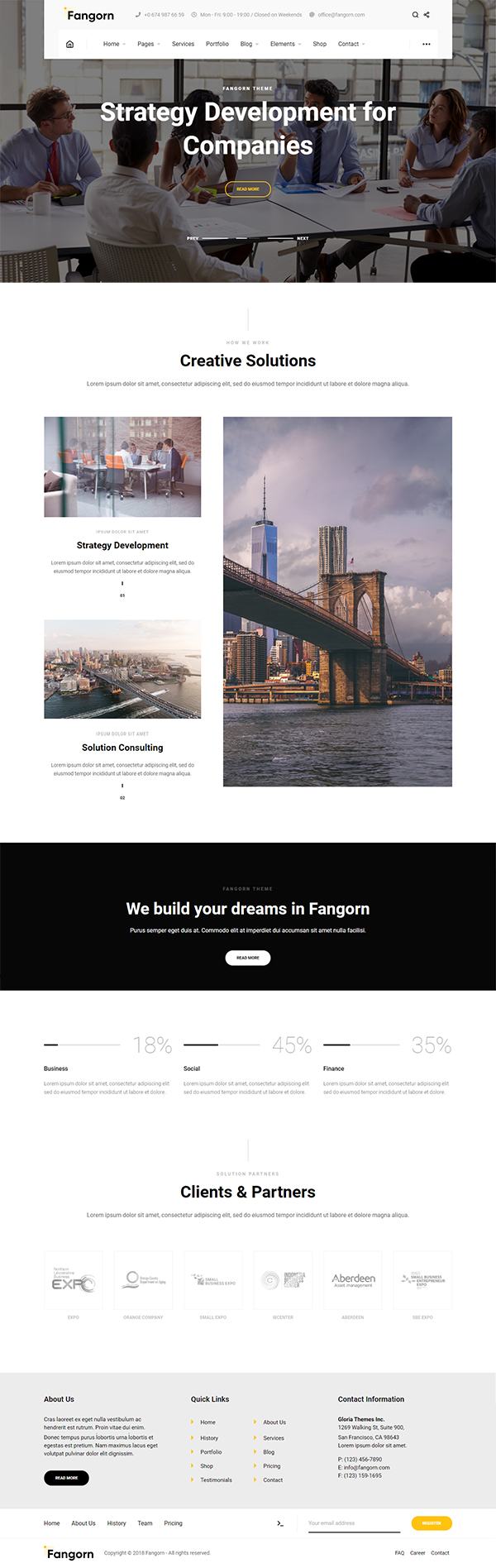 Fangorn - Business & Company WordPress Theme