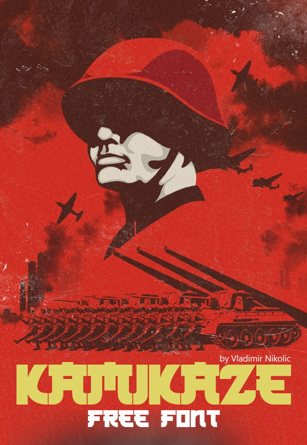 Free Font Kamikaze