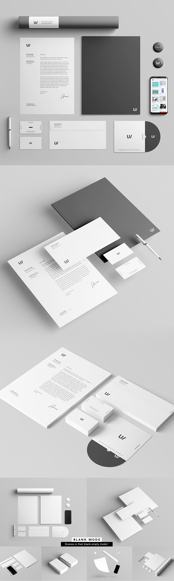 Free Stationery Branding & Identity Mockup