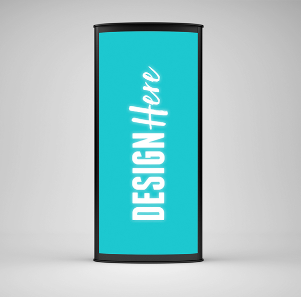 Free LightBox Banner Stand Mockup