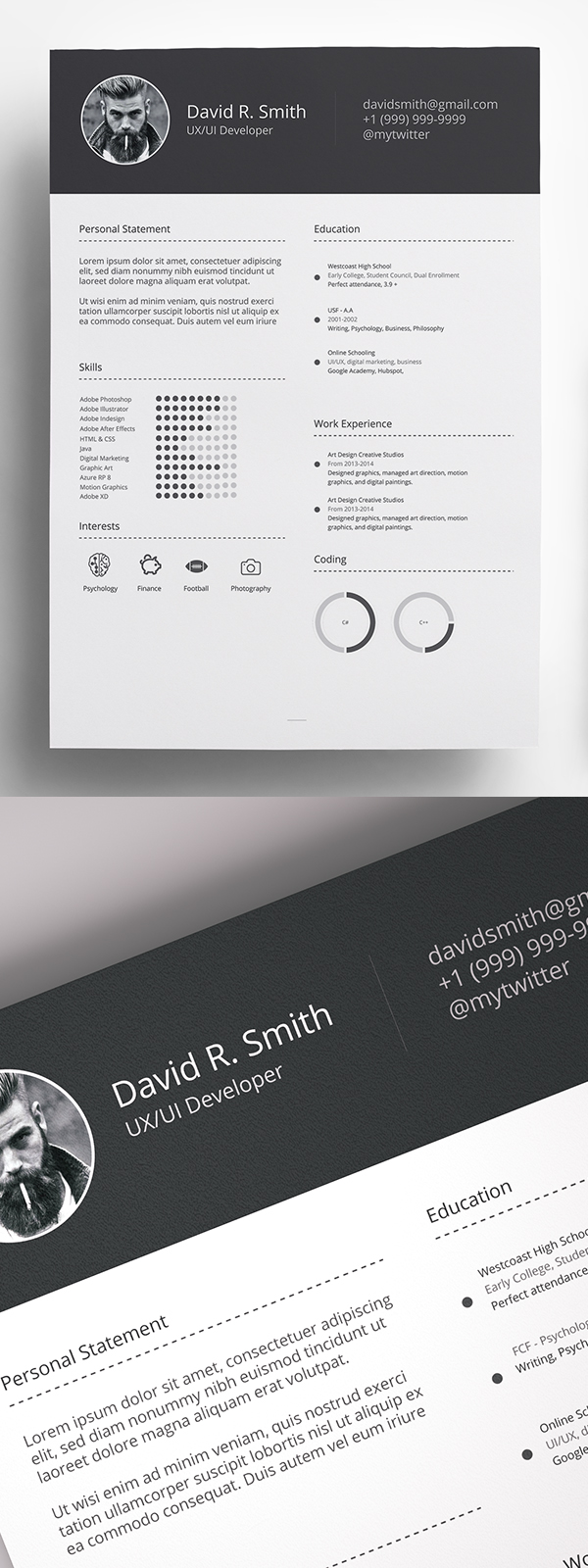 Free Resume Template Download CV