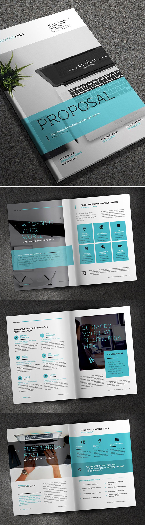 100 Professional Corporate Brochure Templates - 84