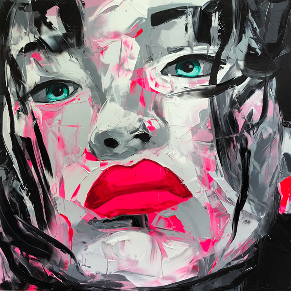 Amazing Graffiti Portrait Painting by Francoise Nielly - 15