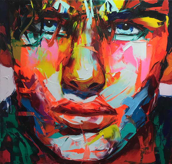 Amazing Graffiti Portrait Painting by Francoise Nielly - 16