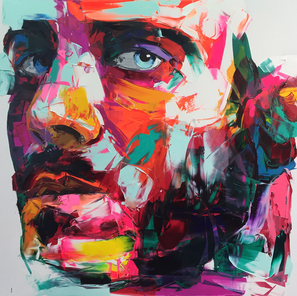 Amazing Graffiti Portrait Painting by Francoise Nielly - 18
