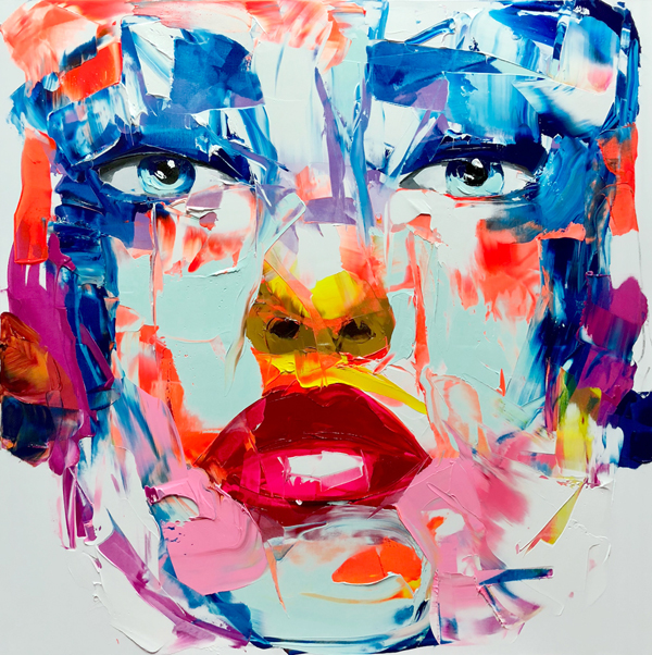 Amazing Graffiti Portrait Painting by Francoise Nielly - 7