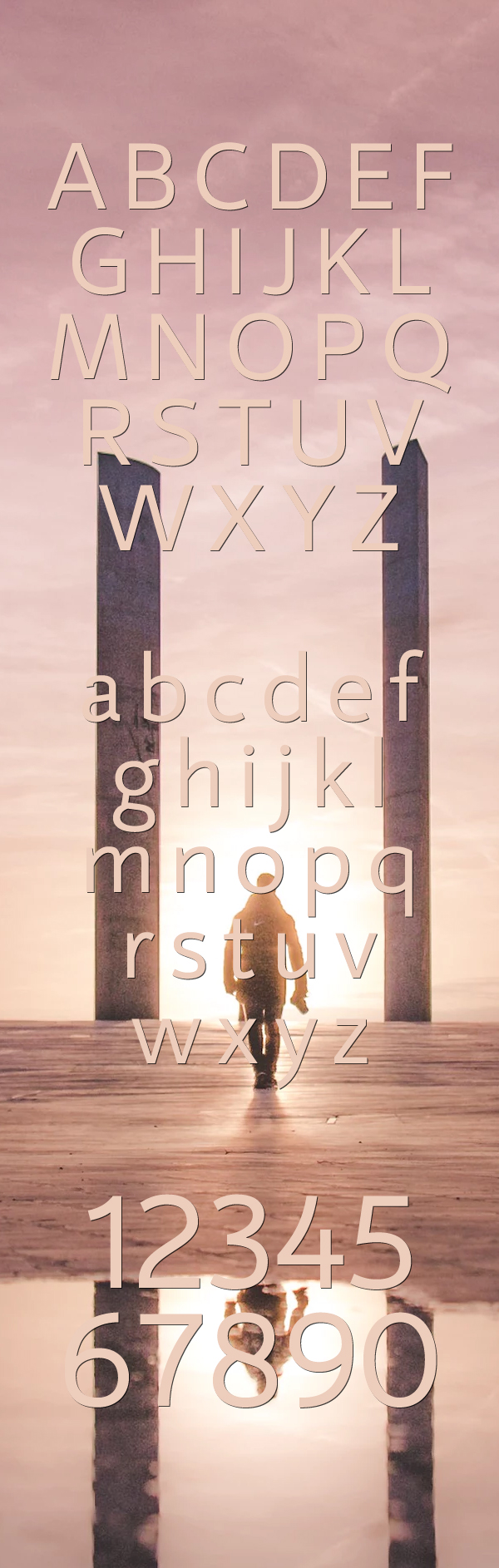 Mirror Font Letters