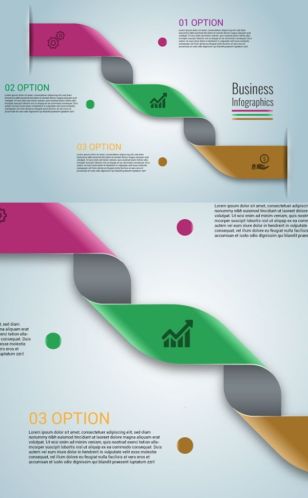 How to Create Ribbon Infographic - Adobe Illustrator Tutorial