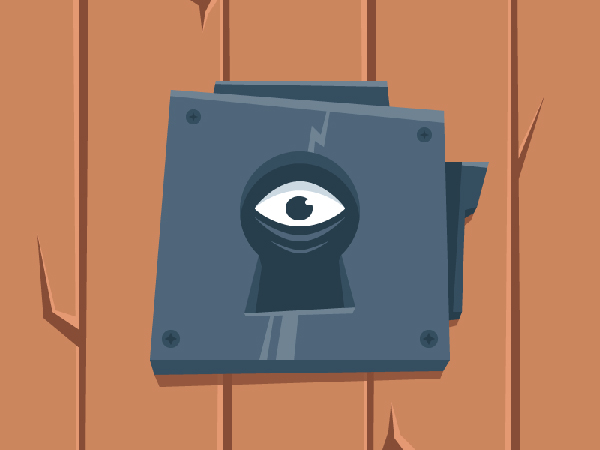 Create a Scary Look-Through-The-Keyhole Illustration in Adobe Illustrator