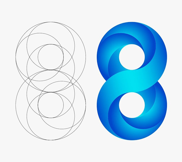 How to Creaet Swirling Infinite Logo Design in Illustrator Tutorial