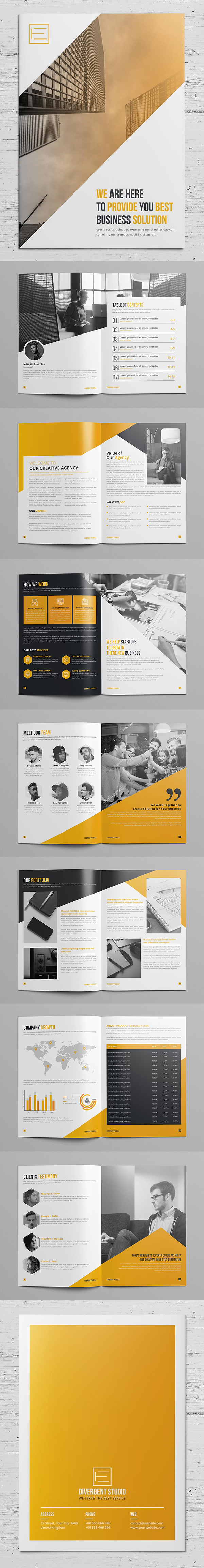 100 Professional Corporate Brochure Templates - 52