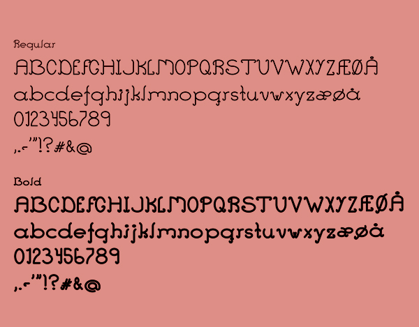 Ant Serif Font Letters