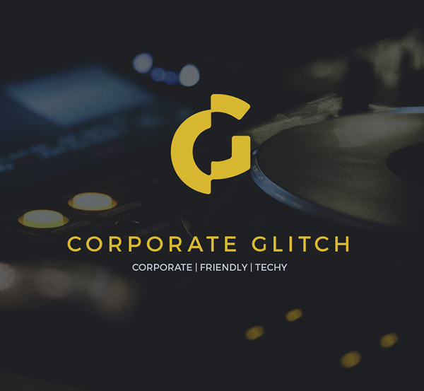 Corporate Glitch Free Font