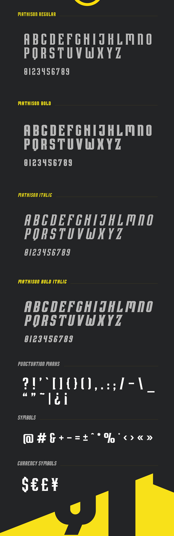 Mathison Font Letters