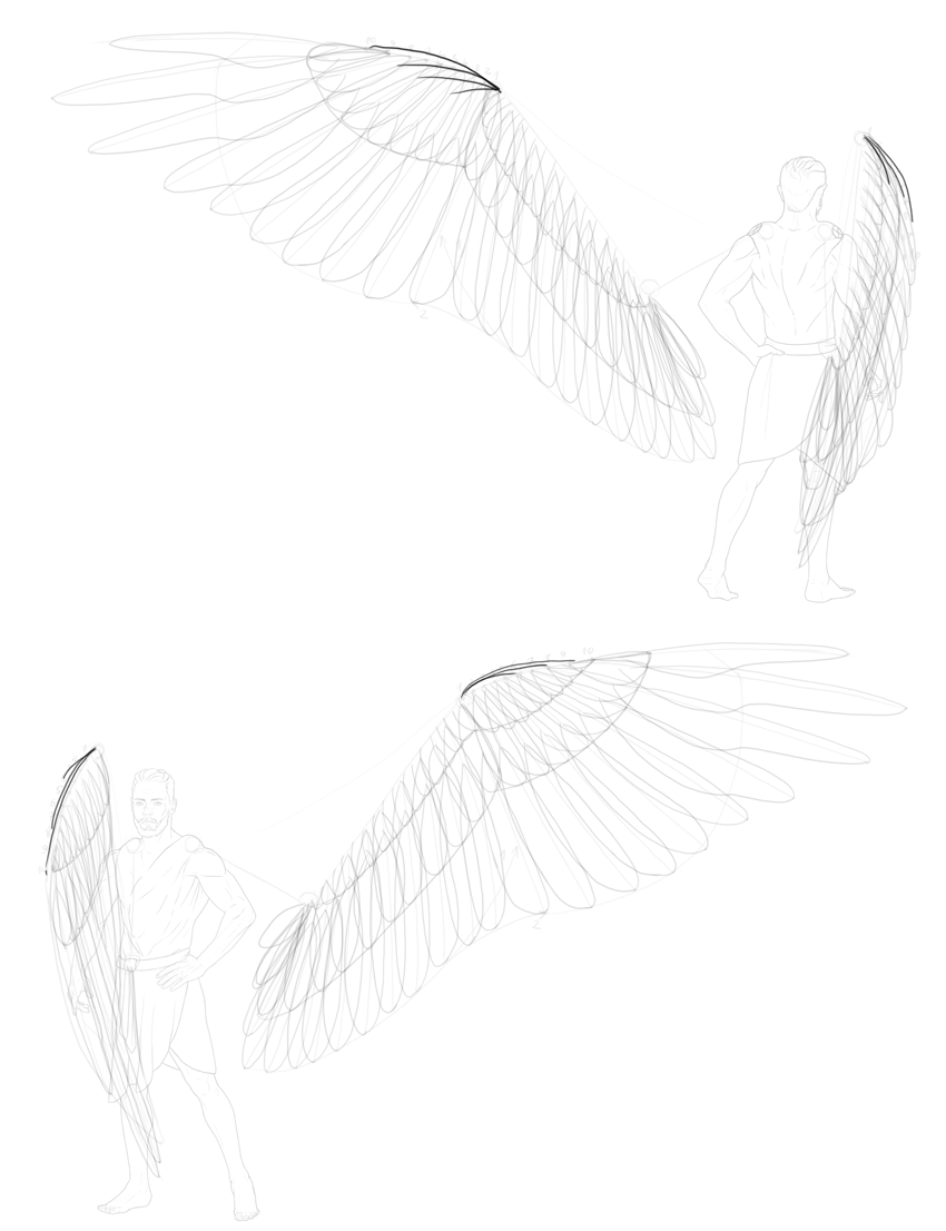 How to Draw Angel Wings - iDevie