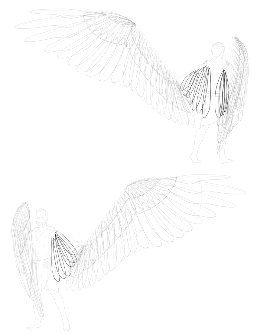 How to Draw Angel Wings - iDevie