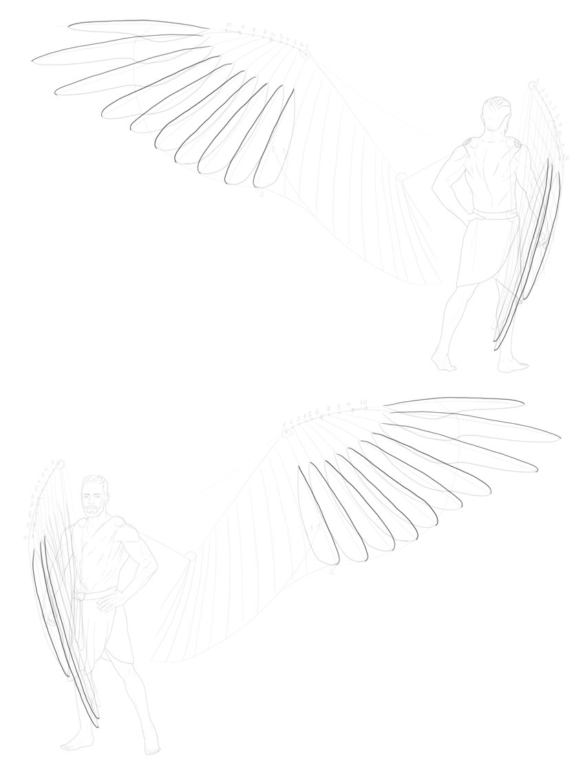 Angel Wings Drawing Tutorial : How To Draw Angel Wings | Bocanewasuow