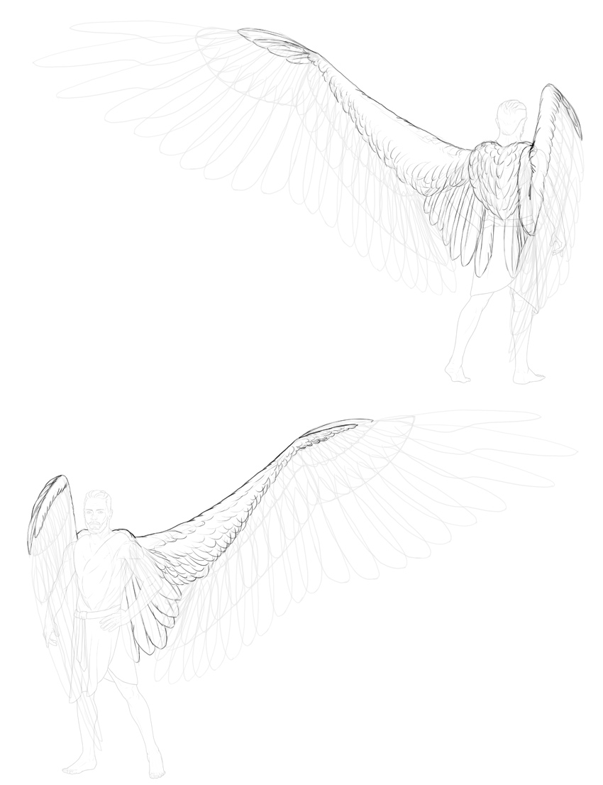 How to Draw Angel Wings - iDevie