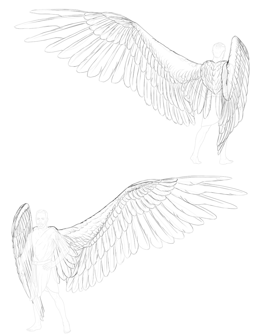 How to Draw Angel Wings - iDevie